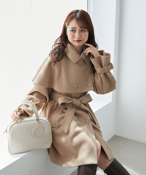 MAJESTIC LEGON / マジェスティックレゴン その他アウター | ケープセットミディコート | 詳細3