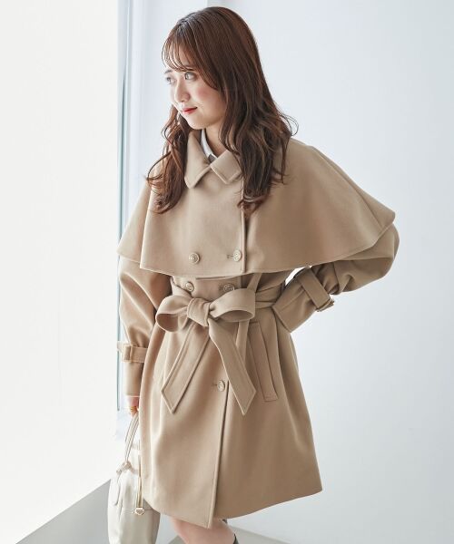 MAJESTIC LEGON / マジェスティックレゴン その他アウター | ケープセットミディコート | 詳細8