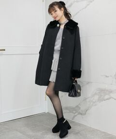 MAJESTIC LEGON / マジェスティックレゴン その他アウター | 7wayファー×ビジューコート