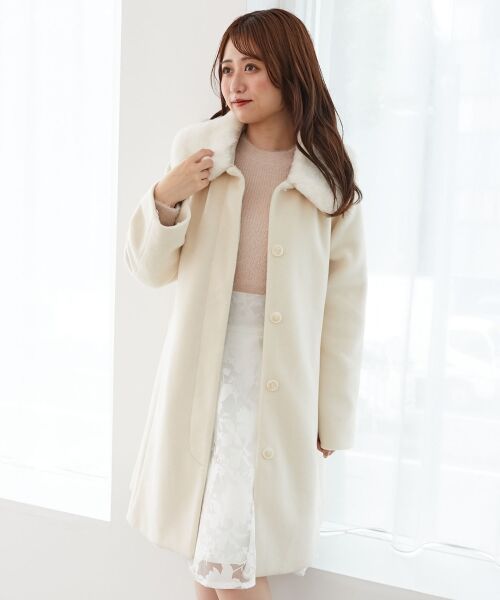 MAJESTIC LEGON / マジェスティックレゴン その他アウター | 7wayファー×ビジューコート | 詳細11