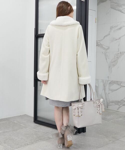 MAJESTIC LEGON / マジェスティックレゴン その他アウター | 7wayファー×ビジューコート | 詳細21