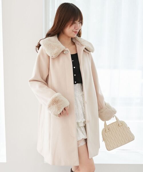 MAJESTIC LEGON / マジェスティックレゴン その他アウター | 7wayファー×ビジューコート | 詳細30