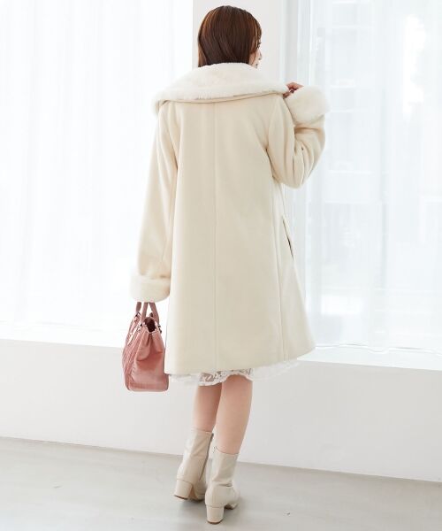 MAJESTIC LEGON / マジェスティックレゴン その他アウター | 7wayファー×ビジューコート | 詳細4