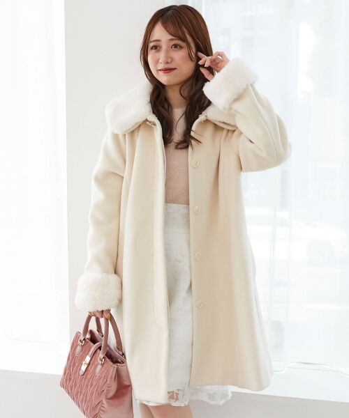 MAJESTIC LEGON / マジェスティックレゴン その他アウター | 7wayファー×ビジューコート | 詳細5