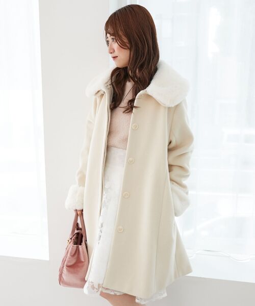 MAJESTIC LEGON / マジェスティックレゴン その他アウター | 7wayファー×ビジューコート | 詳細6