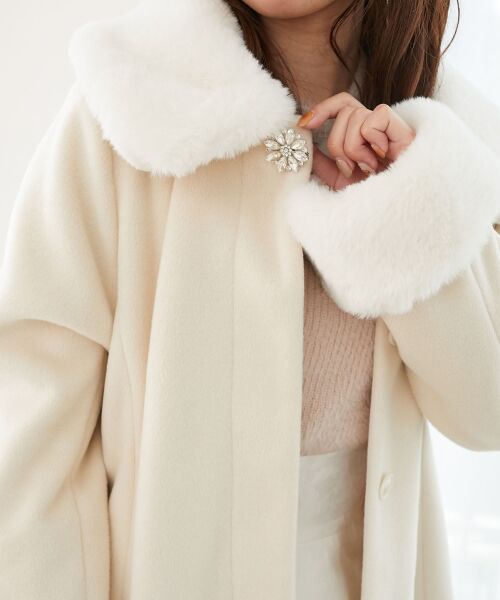 MAJESTIC LEGON / マジェスティックレゴン その他アウター | 7wayファー×ビジューコート | 詳細8