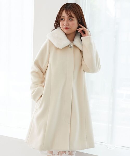 MAJESTIC LEGON / マジェスティックレゴン その他アウター | 7wayファー×ビジューコート | 詳細9