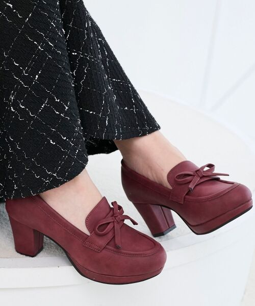 MAJESTIC LEGON / マジェスティックレゴン パンプス | リボンヒールローファー | 詳細10