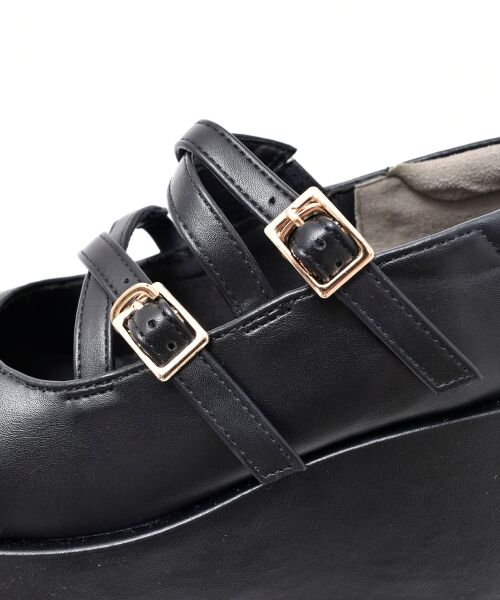 MAJESTIC LEGON / マジェスティックレゴン パンプス | ダブルクロス厚底シューズ | 詳細13