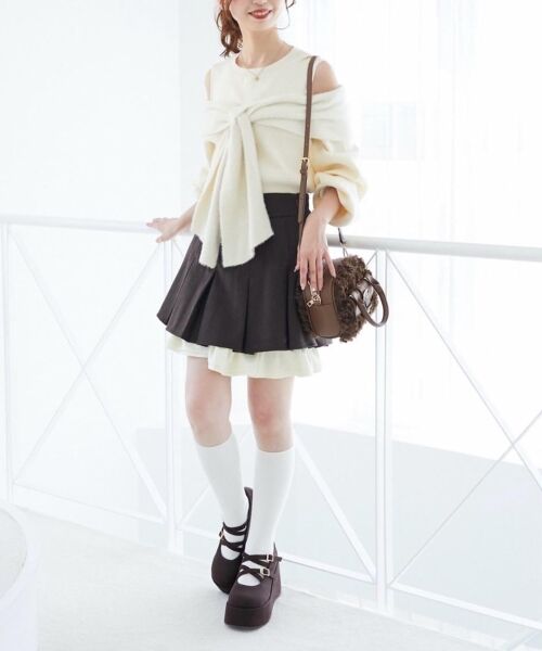 MAJESTIC LEGON / マジェスティックレゴン パンプス | ダブルクロス厚底シューズ | 詳細2