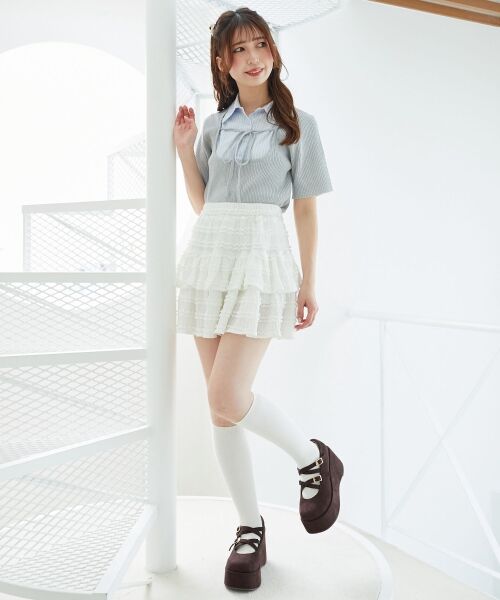 MAJESTIC LEGON / マジェスティックレゴン パンプス | ダブルクロス厚底シューズ | 詳細4