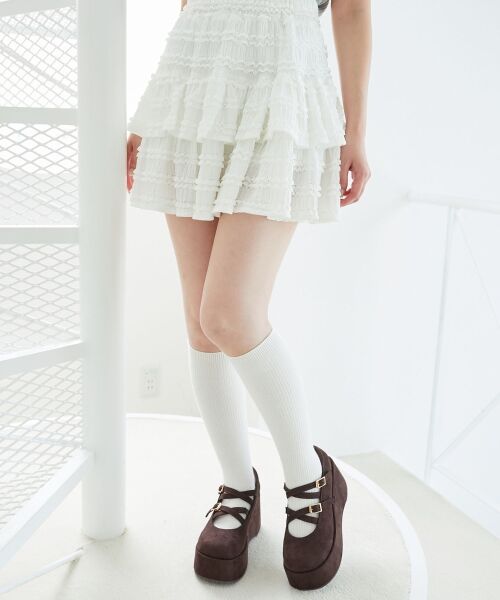 MAJESTIC LEGON / マジェスティックレゴン パンプス | ダブルクロス厚底シューズ | 詳細5