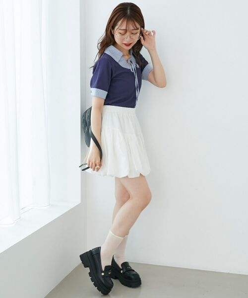 MAJESTIC LEGON / マジェスティックレゴン カットソー | シャツドッキングカットトップス | 詳細23