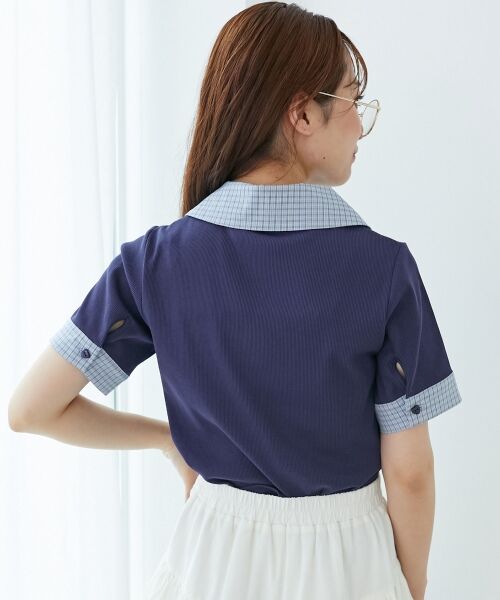 MAJESTIC LEGON / マジェスティックレゴン カットソー | シャツドッキングカットトップス | 詳細28