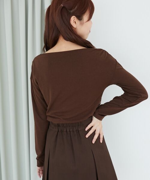 MAJESTIC LEGON / マジェスティックレゴン カットソー | バイカラーチェックトップス | 詳細13