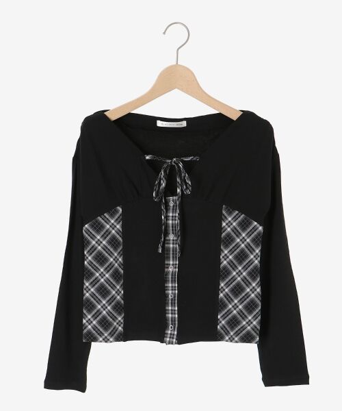 MAJESTIC LEGON / マジェスティックレゴン カットソー | バイカラーチェックトップス | 詳細27