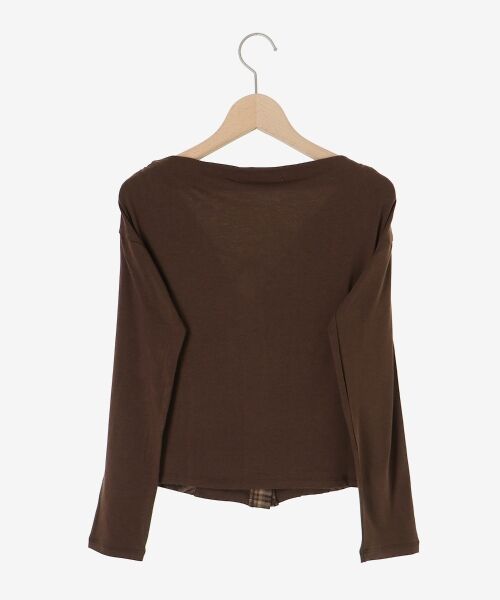 MAJESTIC LEGON / マジェスティックレゴン カットソー | バイカラーチェックトップス | 詳細28