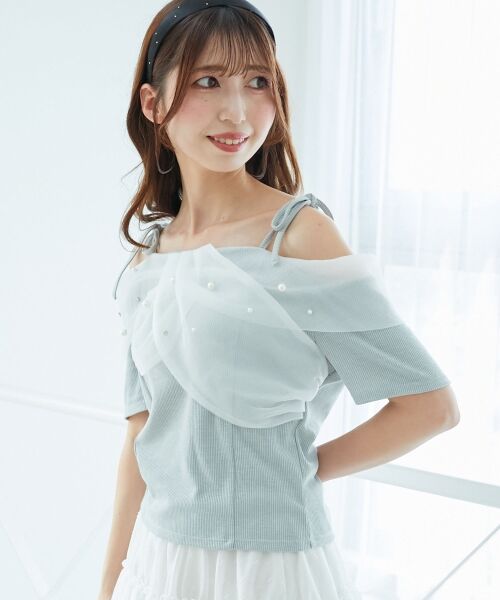 MAJESTIC LEGON / マジェスティックレゴン カットソー | キラキラビジューオフショルトップス | 詳細12