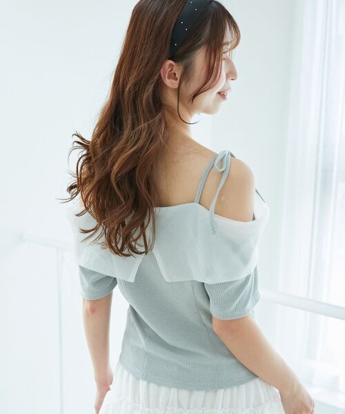MAJESTIC LEGON / マジェスティックレゴン カットソー | キラキラビジューオフショルトップス | 詳細13
