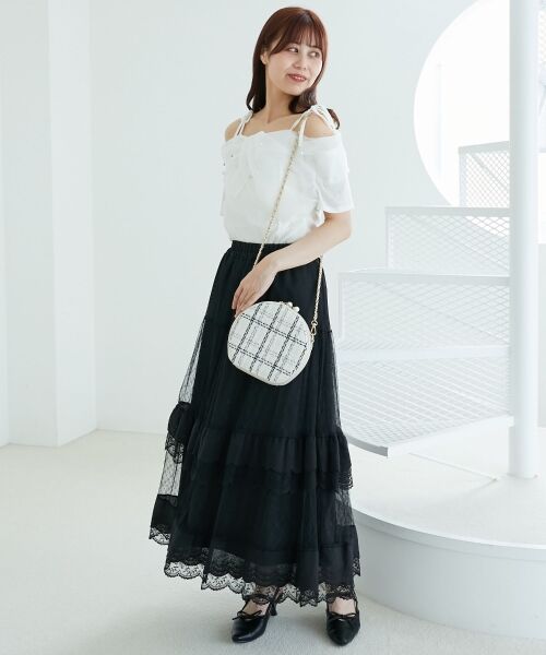 MAJESTIC LEGON / マジェスティックレゴン カットソー | キラキラビジューオフショルトップス | 詳細2