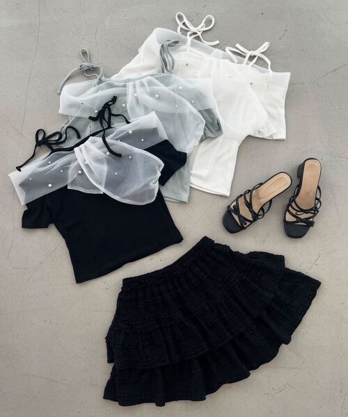 MAJESTIC LEGON / マジェスティックレゴン カットソー | キラキラビジューオフショルトップス | 詳細21