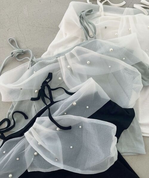 MAJESTIC LEGON / マジェスティックレゴン カットソー | キラキラビジューオフショルトップス | 詳細22