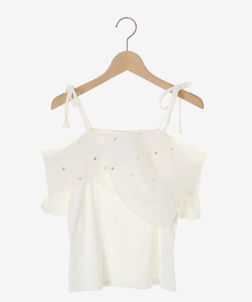 MAJESTIC LEGON / マジェスティックレゴン カットソー | キラキラビジューオフショルトップス | 詳細23