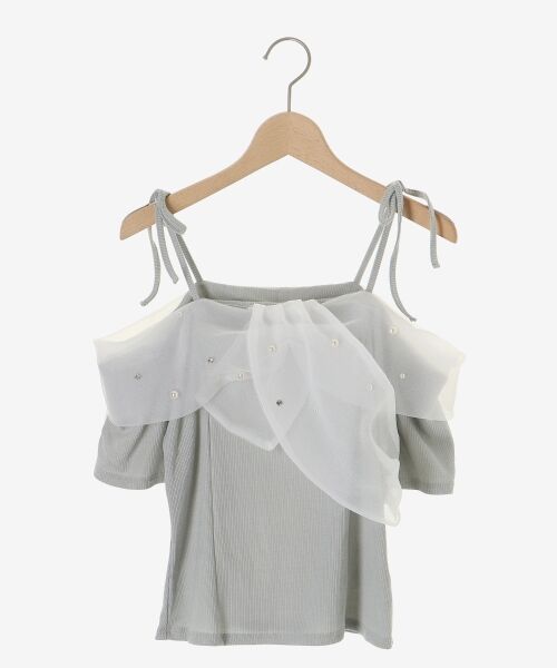 MAJESTIC LEGON / マジェスティックレゴン カットソー | キラキラビジューオフショルトップス | 詳細24