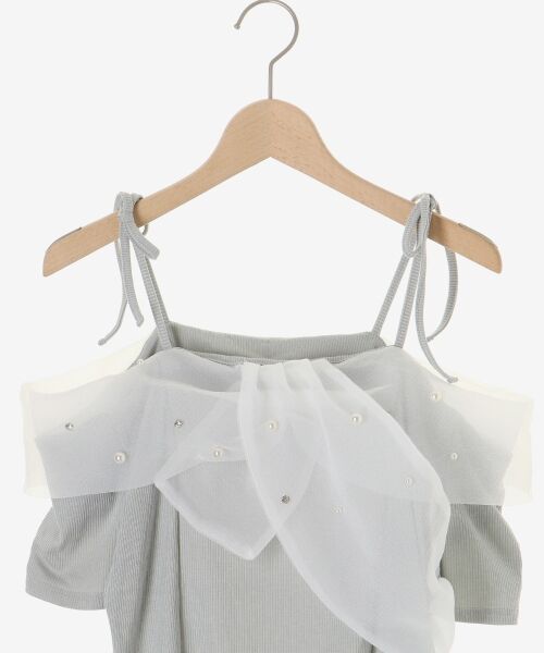 MAJESTIC LEGON / マジェスティックレゴン カットソー | キラキラビジューオフショルトップス | 詳細27