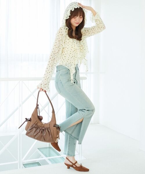 MAJESTIC LEGON / マジェスティックレゴン カーディガン・ボレロ | フード付きフリルカーデ | 詳細17