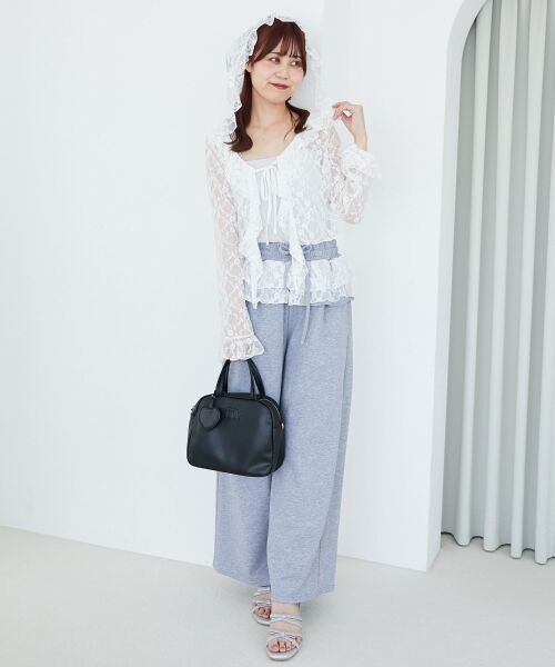 MAJESTIC LEGON / マジェスティックレゴン カーディガン・ボレロ | フード付きフリルカーデ | 詳細2