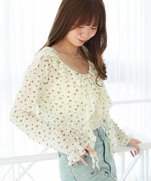 MAJESTIC LEGON / マジェスティックレゴン カーディガン・ボレロ | フード付きフリルカーデ | 詳細20