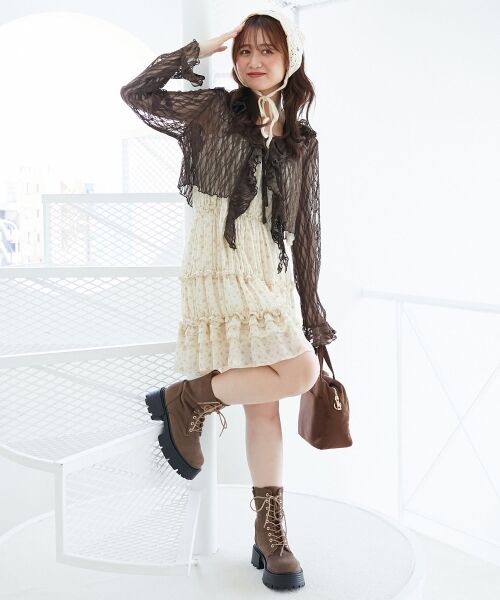 MAJESTIC LEGON / マジェスティックレゴン カーディガン・ボレロ | フード付きフリルカーデ | 詳細22