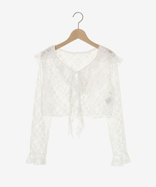 MAJESTIC LEGON / マジェスティックレゴン カーディガン・ボレロ | フード付きフリルカーデ | 詳細29