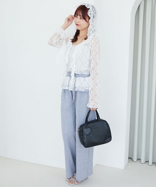 MAJESTIC LEGON / マジェスティックレゴン カーディガン・ボレロ | フード付きフリルカーデ | 詳細3