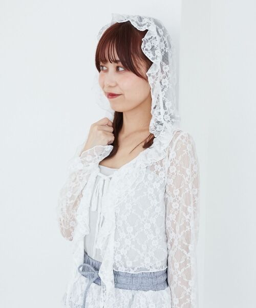 MAJESTIC LEGON / マジェスティックレゴン カーディガン・ボレロ | フード付きフリルカーデ | 詳細6