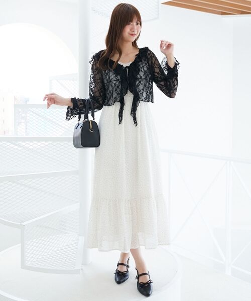 MAJESTIC LEGON / マジェスティックレゴン カーディガン・ボレロ | フード付きフリルカーデ | 詳細9