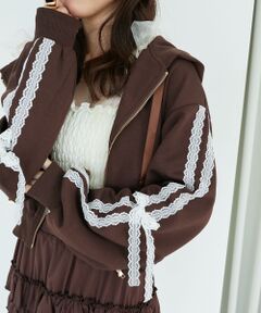 MAJESTIC LEGON / マジェスティックレゴン パーカー | ◎レースリボンラインパーカー