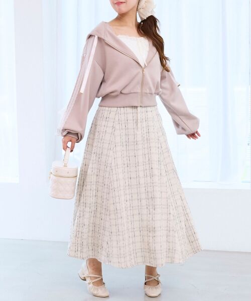 MAJESTIC LEGON / マジェスティックレゴン パーカー | ◎レースリボンラインパーカー | 詳細1