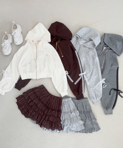 MAJESTIC LEGON / マジェスティックレゴン パーカー | ◎レースリボンラインパーカー | 詳細10