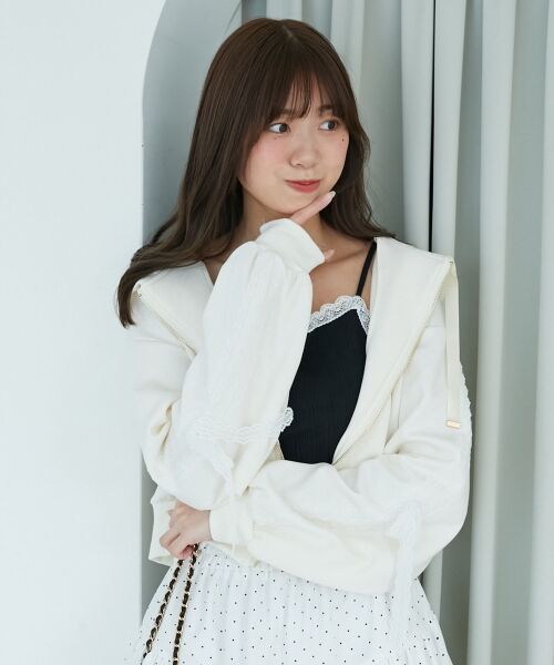 MAJESTIC LEGON / マジェスティックレゴン パーカー | ◎レースリボンラインパーカー | 詳細17