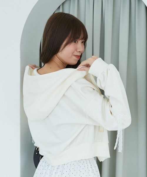 MAJESTIC LEGON / マジェスティックレゴン パーカー | ◎レースリボンラインパーカー | 詳細19