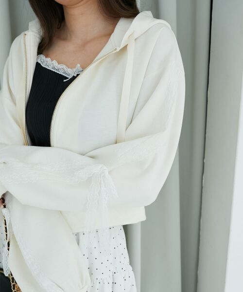 MAJESTIC LEGON / マジェスティックレゴン パーカー | ◎レースリボンラインパーカー | 詳細20