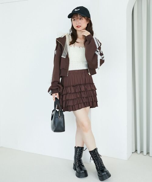 MAJESTIC LEGON / マジェスティックレゴン パーカー | ◎レースリボンラインパーカー | 詳細21