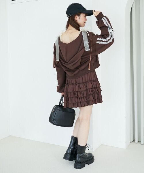 MAJESTIC LEGON / マジェスティックレゴン パーカー | ◎レースリボンラインパーカー | 詳細23