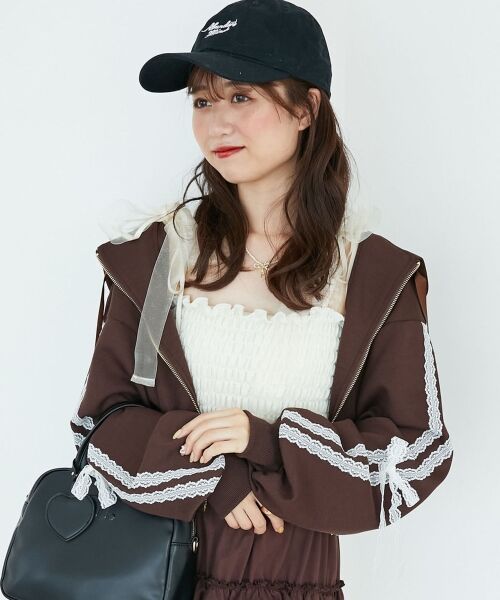 MAJESTIC LEGON / マジェスティックレゴン パーカー | ◎レースリボンラインパーカー | 詳細24