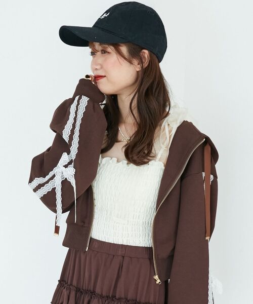 MAJESTIC LEGON / マジェスティックレゴン パーカー | ◎レースリボンラインパーカー | 詳細25