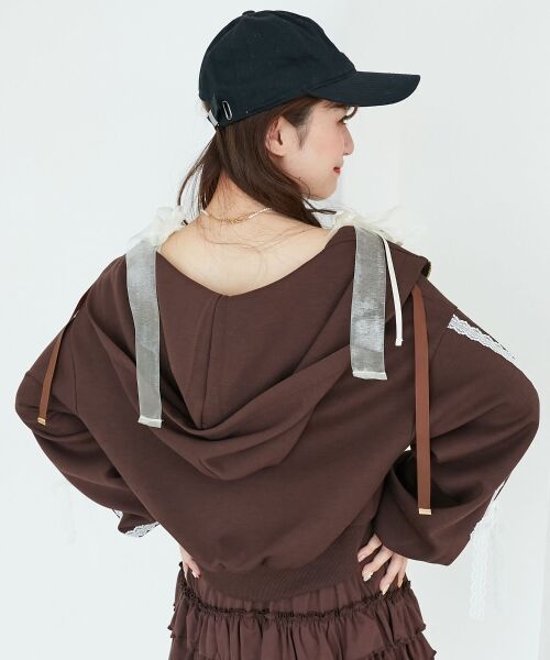 MAJESTIC LEGON / マジェスティックレゴン パーカー | ◎レースリボンラインパーカー | 詳細26