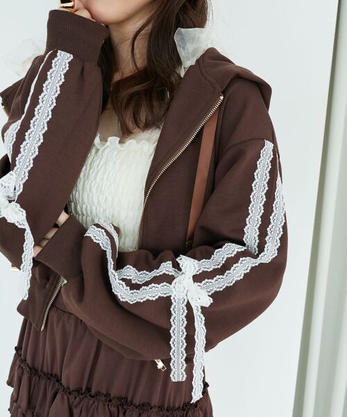 MAJESTIC LEGON / マジェスティックレゴン パーカー | ◎レースリボンラインパーカー | 詳細27