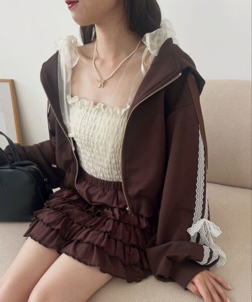 MAJESTIC LEGON / マジェスティックレゴン パーカー | ◎レースリボンラインパーカー | 詳細28